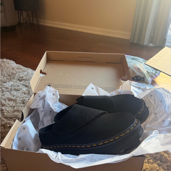 Dr. Martens Black Suede Loafers bronx suede zebzag anywair - Picture 7 of 8